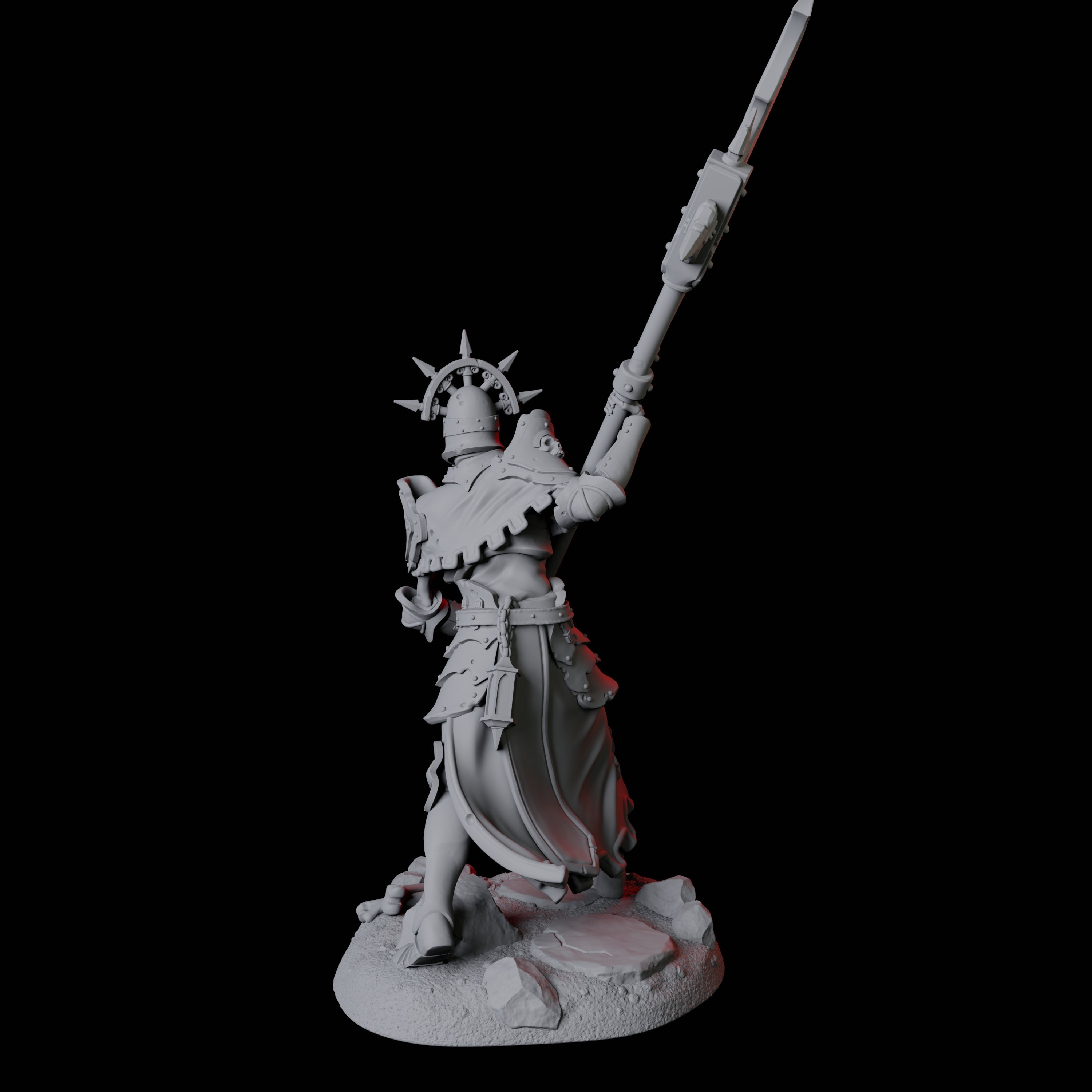 Roaming Undead Warrior A Miniature for Dungeons and Dragons, Pathfinder or other TTRPGs