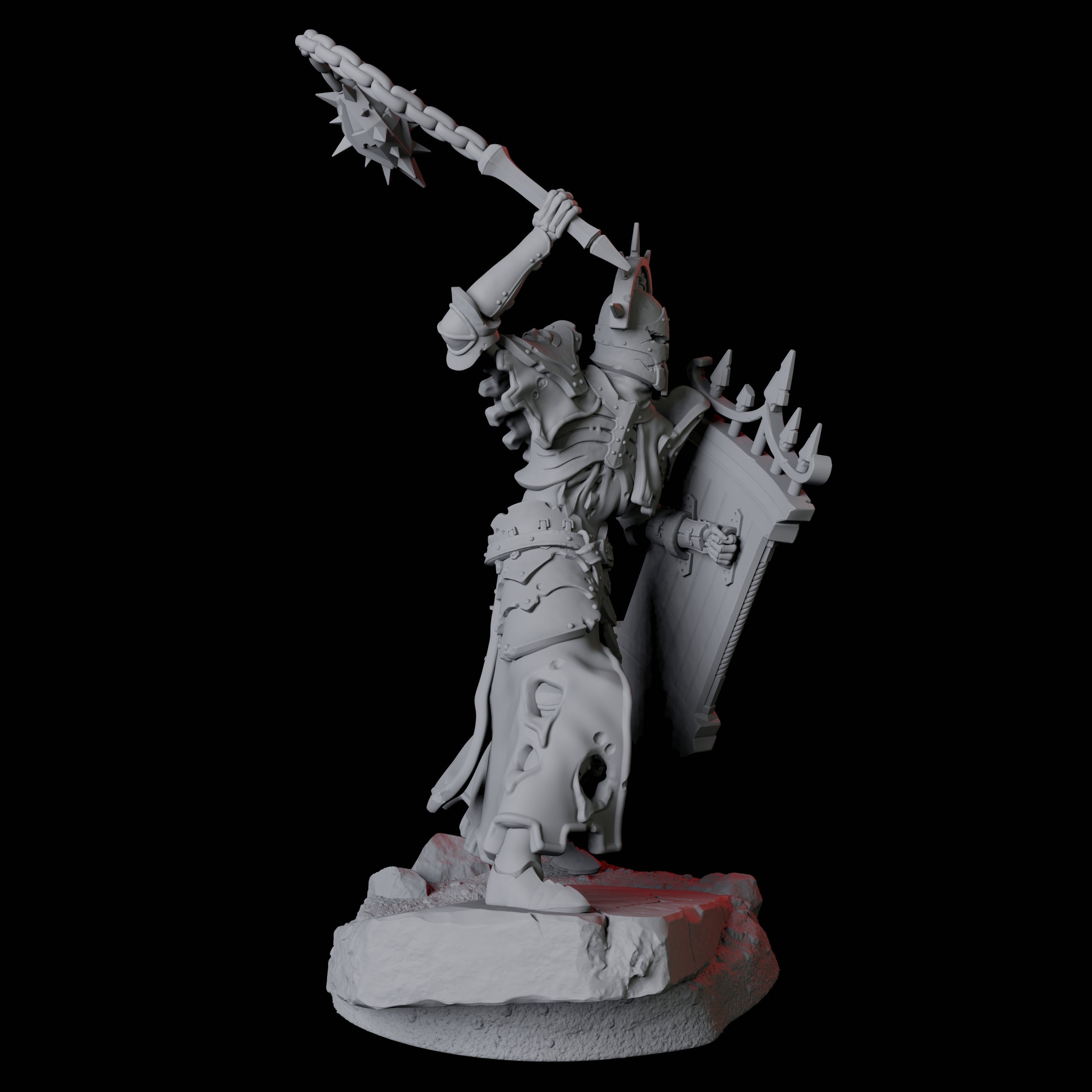 Roaming Undead Warrior B Miniature for Dungeons and Dragons, Pathfinder or other TTRPGs