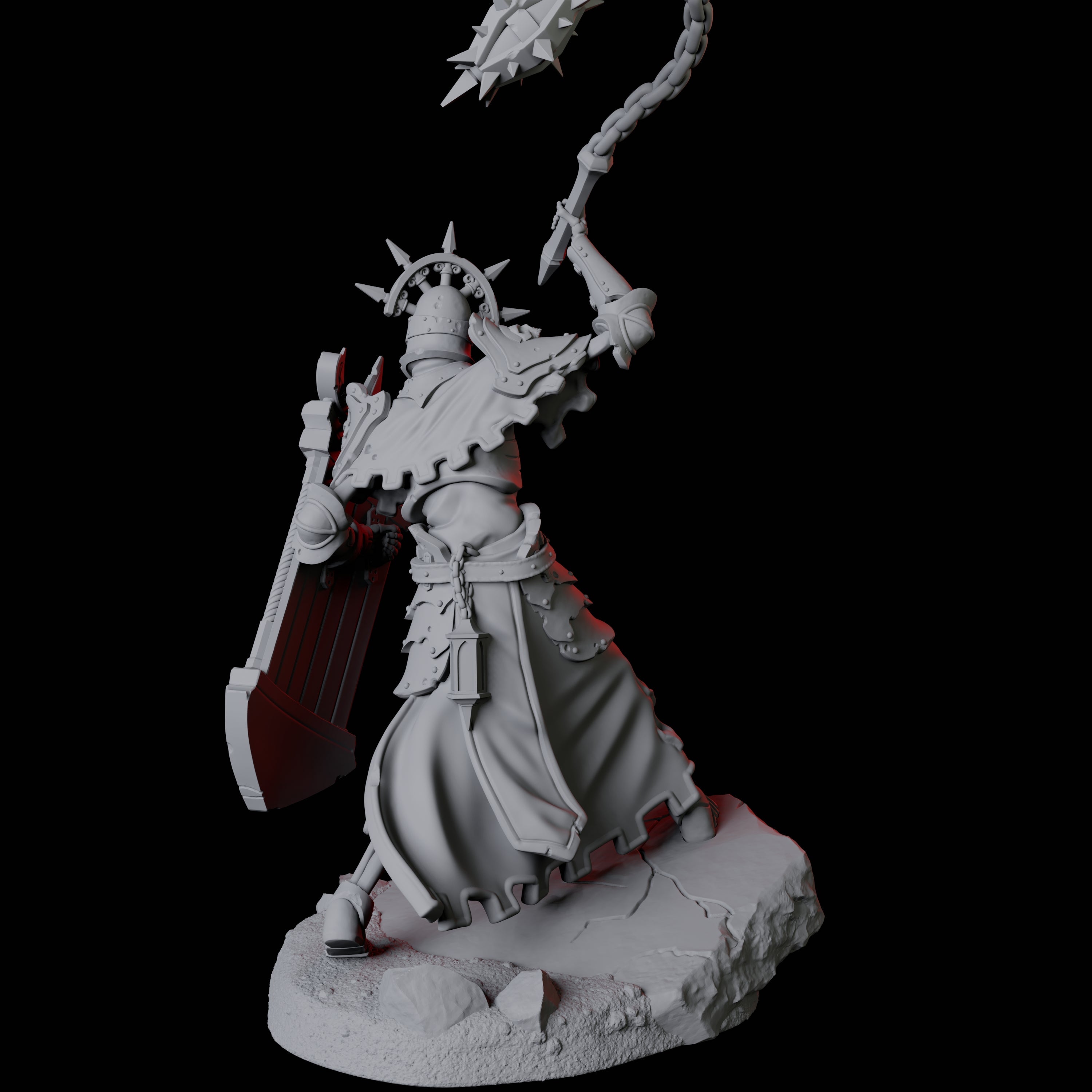 Roaming Undead Warrior B Miniature for Dungeons and Dragons, Pathfinder or other TTRPGs