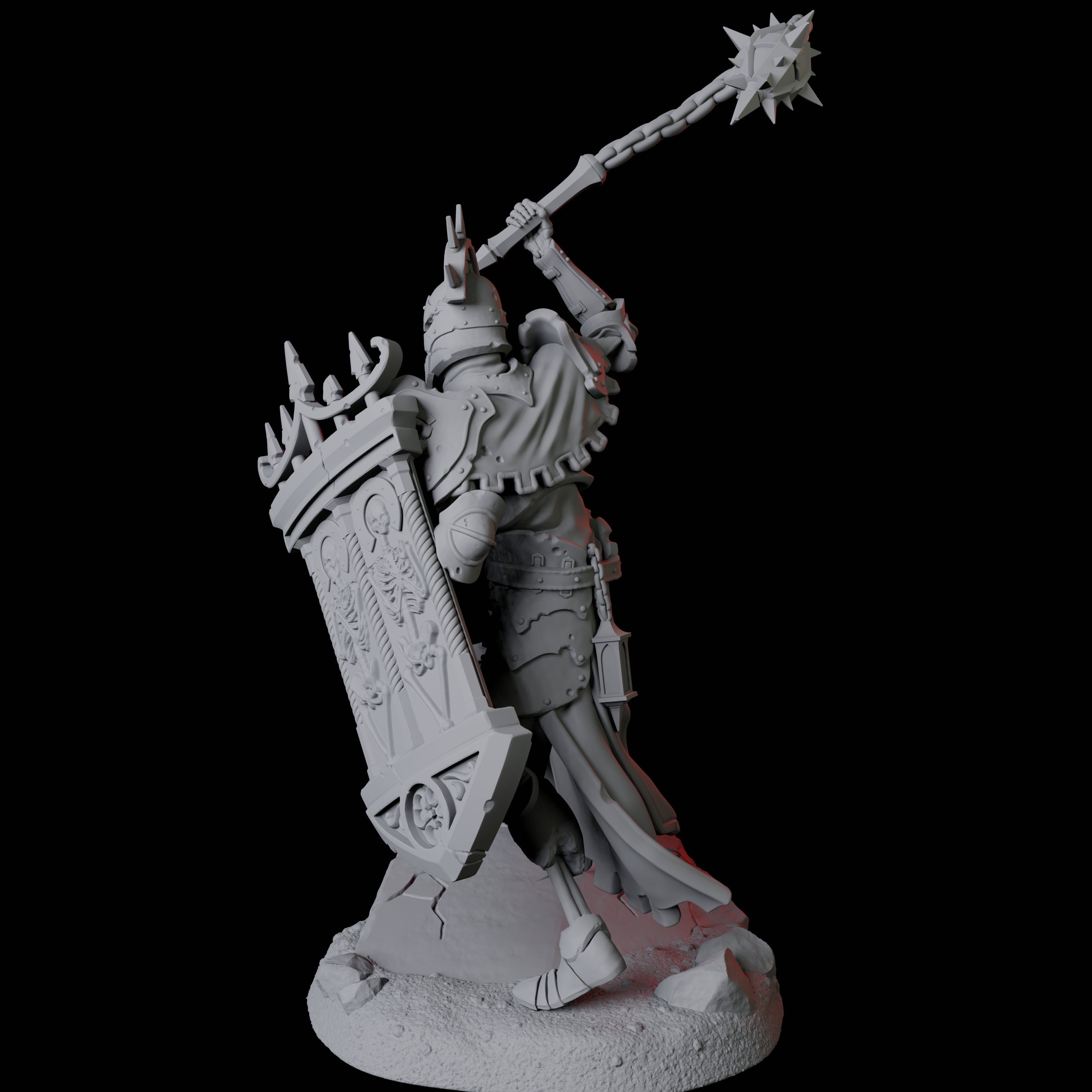 Roaming Undead Warrior B Miniature for Dungeons and Dragons, Pathfinder or other TTRPGs