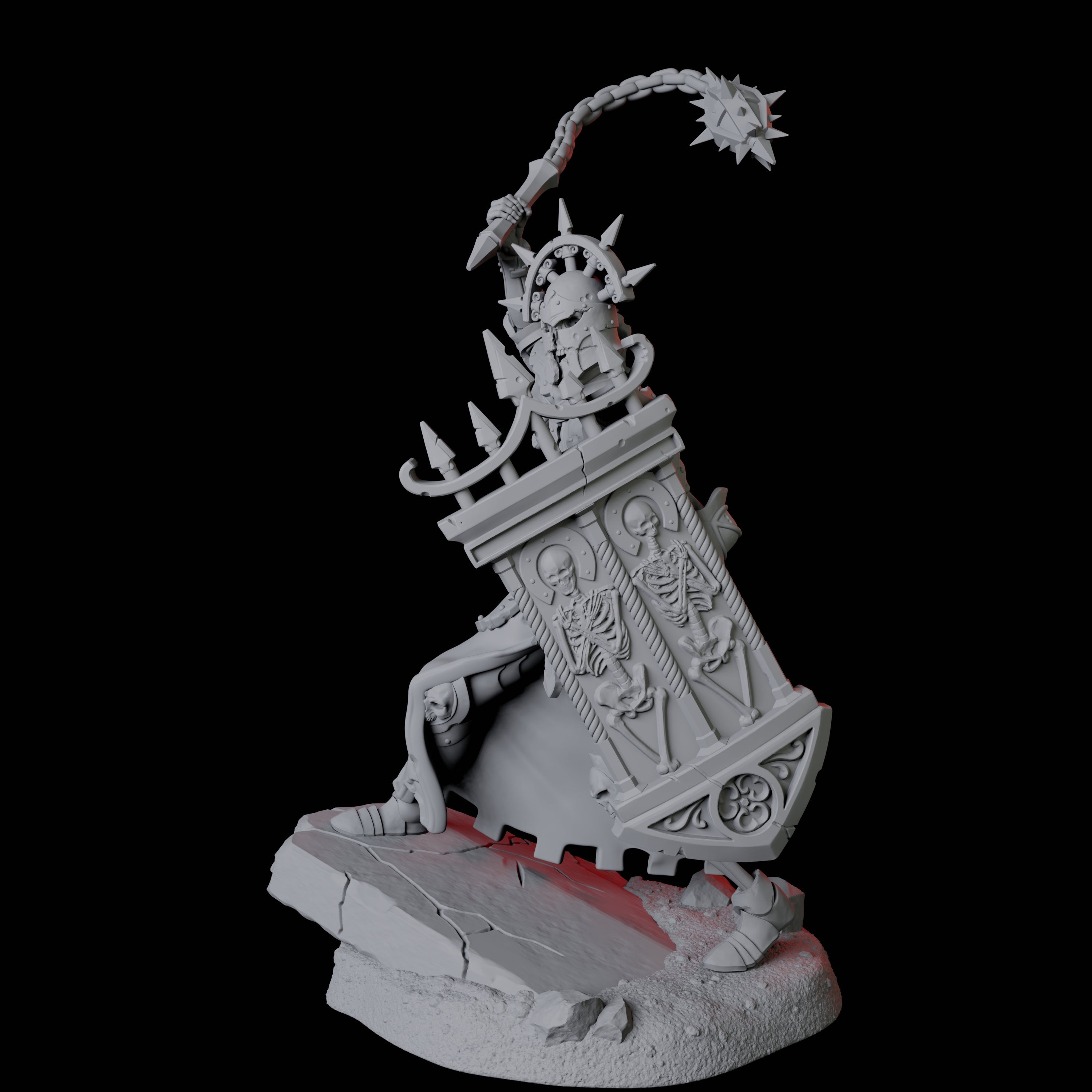 Roaming Undead Warrior B Miniature for Dungeons and Dragons, Pathfinder or other TTRPGs