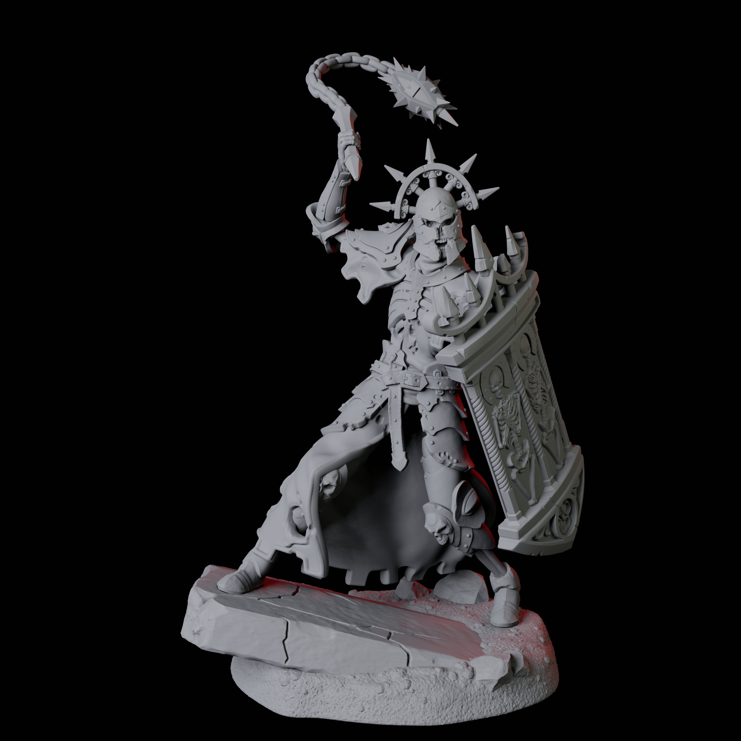 Roaming Undead Warrior B Miniature for Dungeons and Dragons, Pathfinder or other TTRPGs