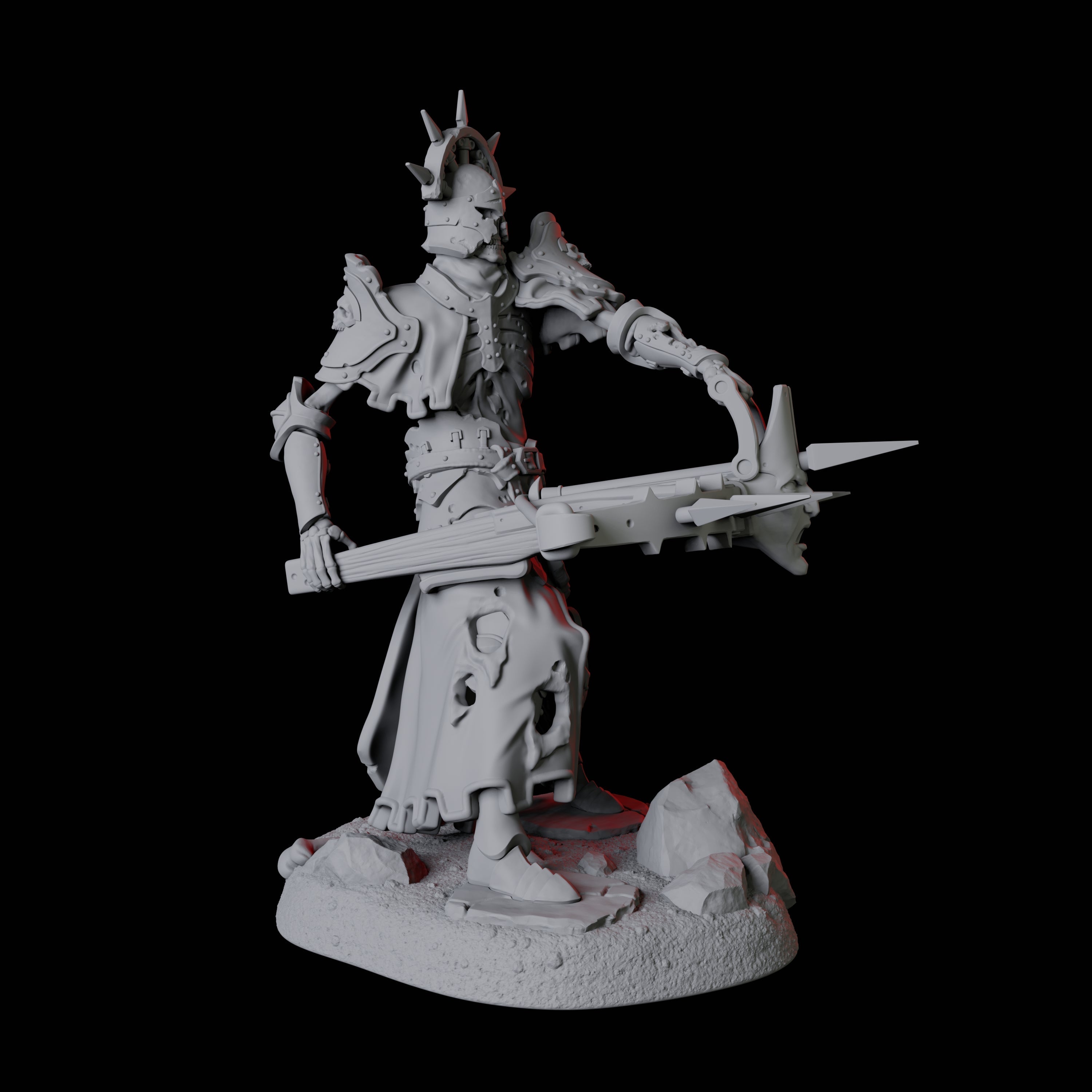 Roaming Undead Warrior C Miniature for Dungeons and Dragons, Pathfinder or other TTRPGs