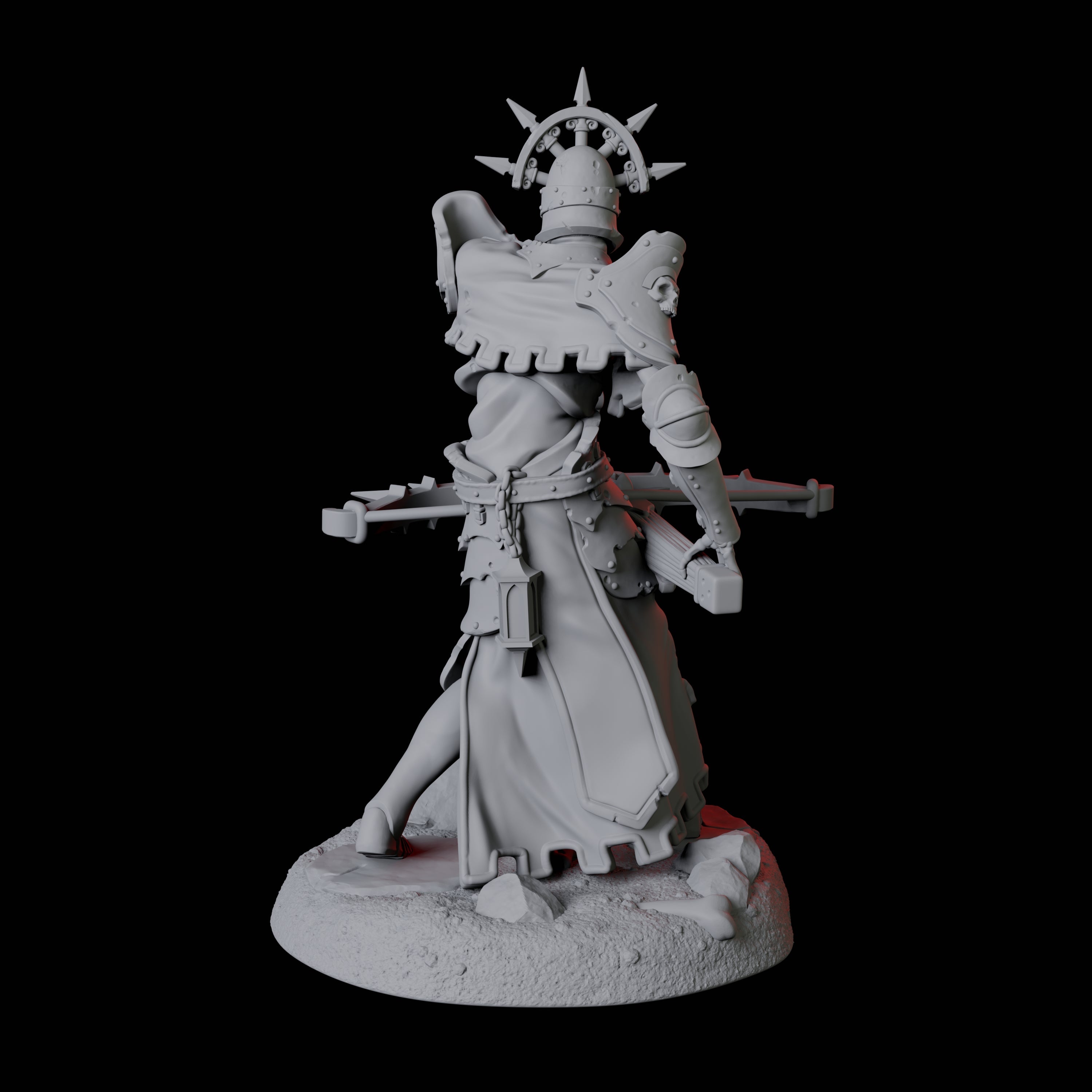 Roaming Undead Warrior C Miniature for Dungeons and Dragons, Pathfinder or other TTRPGs