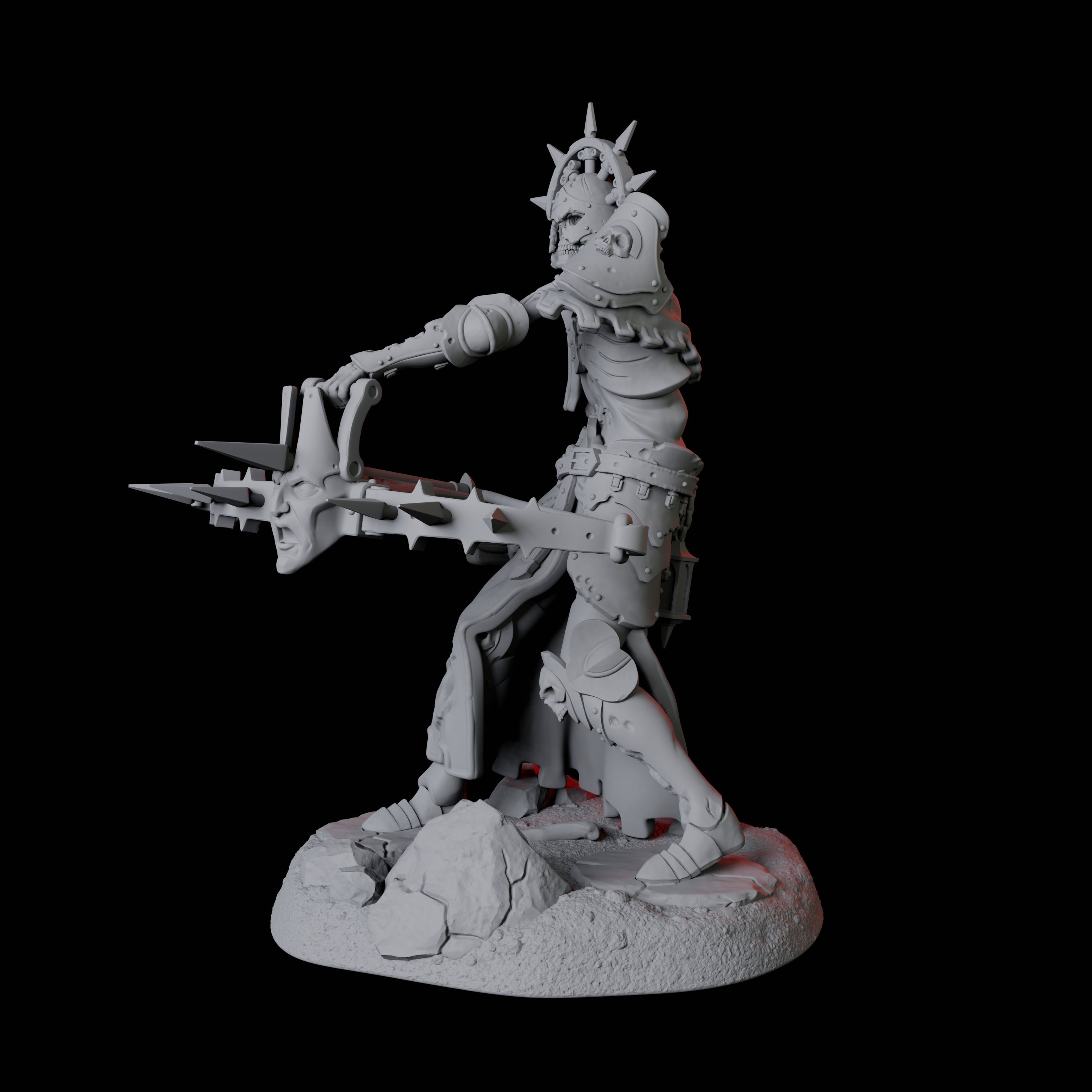 Roaming Undead Warrior C Miniature for Dungeons and Dragons, Pathfinder or other TTRPGs