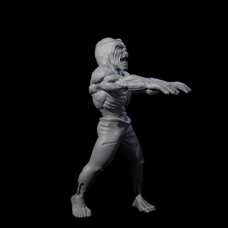 Roaming Zombie A Miniature for Dungeons and Dragons, Pathfinder or other TTRPGs