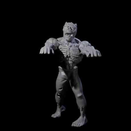 Roaming Zombie A Miniature for Dungeons and Dragons, Pathfinder or other TTRPGs