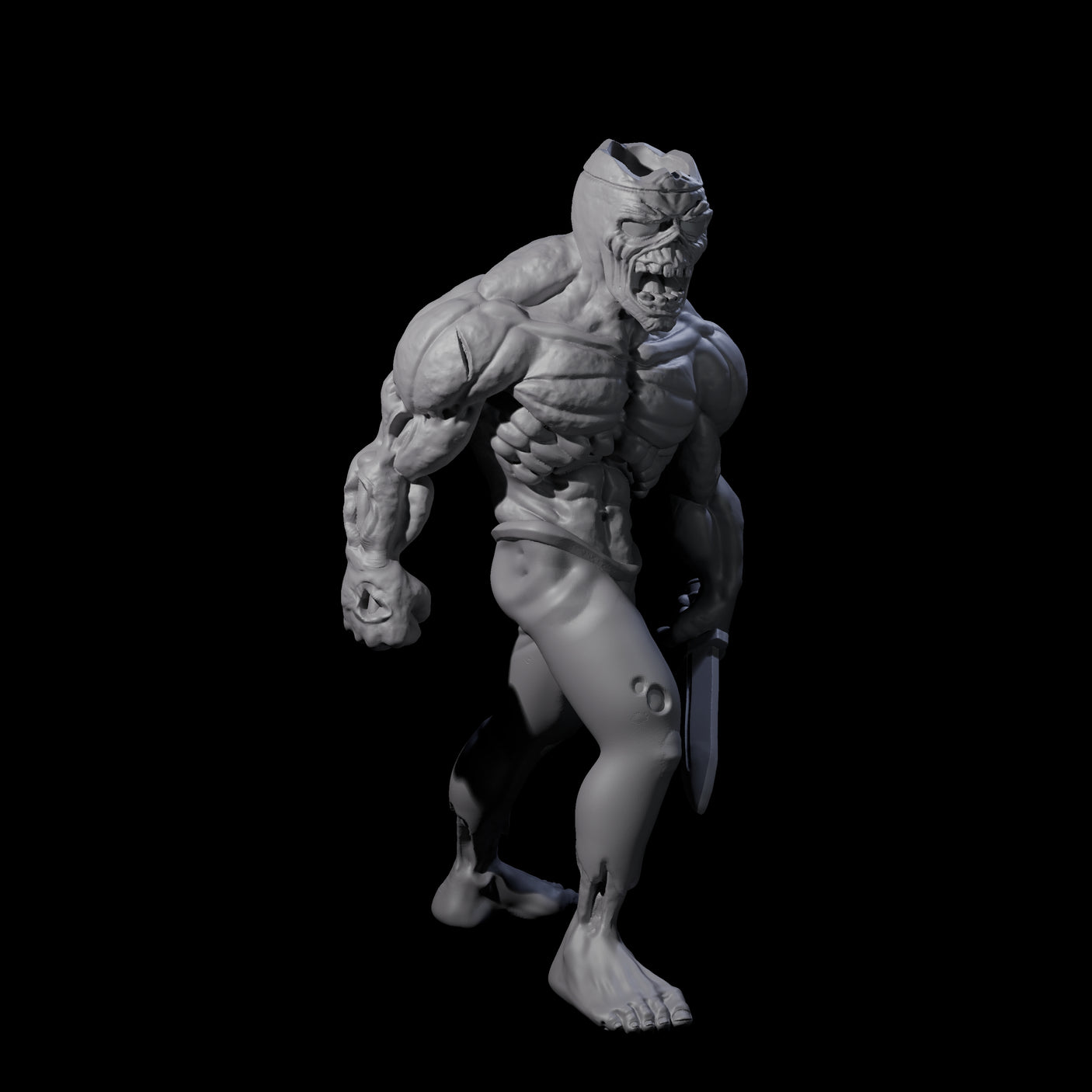 Roaming Zombie B Miniature for Dungeons and Dragons, Pathfinder or other TTRPGs
