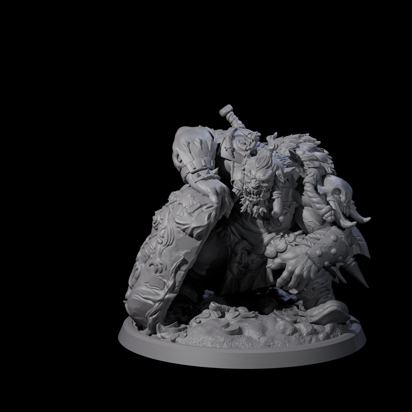 Roaring Basilisk King Miniature for Dungeons and Dragons, Pathfinder or other TTRPGs