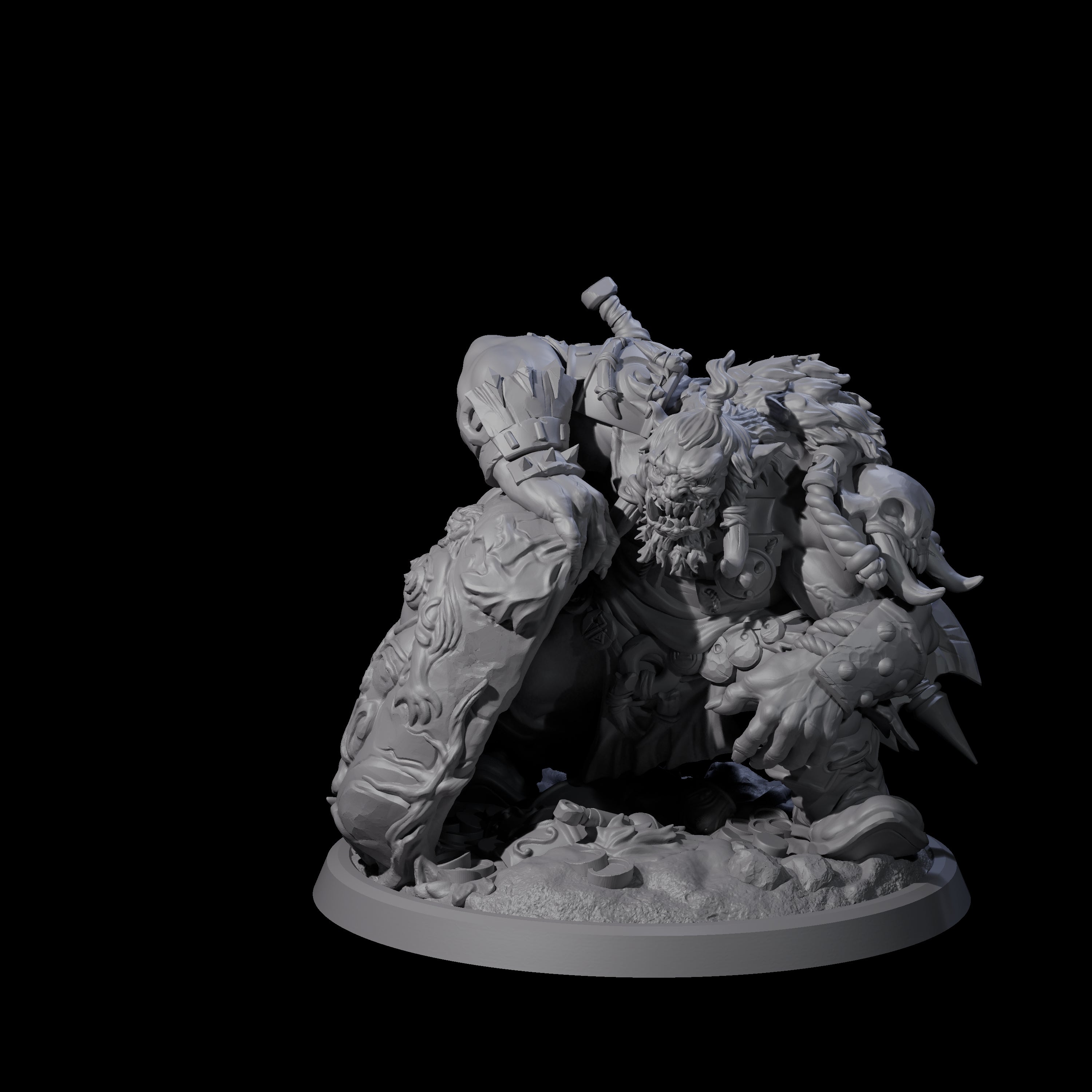 Roaring Basilisk King Miniature for Dungeons and Dragons, Pathfinder or other TTRPGs