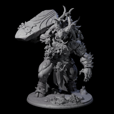 Roaring Beastial Cyclops Miniature for Dungeons and Dragons, Pathfinder or other TTRPGs