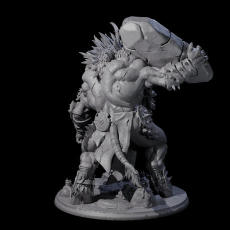 Roaring Beastial Cyclops Miniature for Dungeons and Dragons, Pathfinder or other TTRPGs