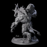 Roaring Beastial Cyclops Miniature for Dungeons and Dragons, Pathfinder or other TTRPGs