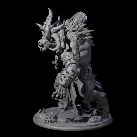 Roaring Beastial Cyclops Miniature for Dungeons and Dragons, Pathfinder or other TTRPGs
