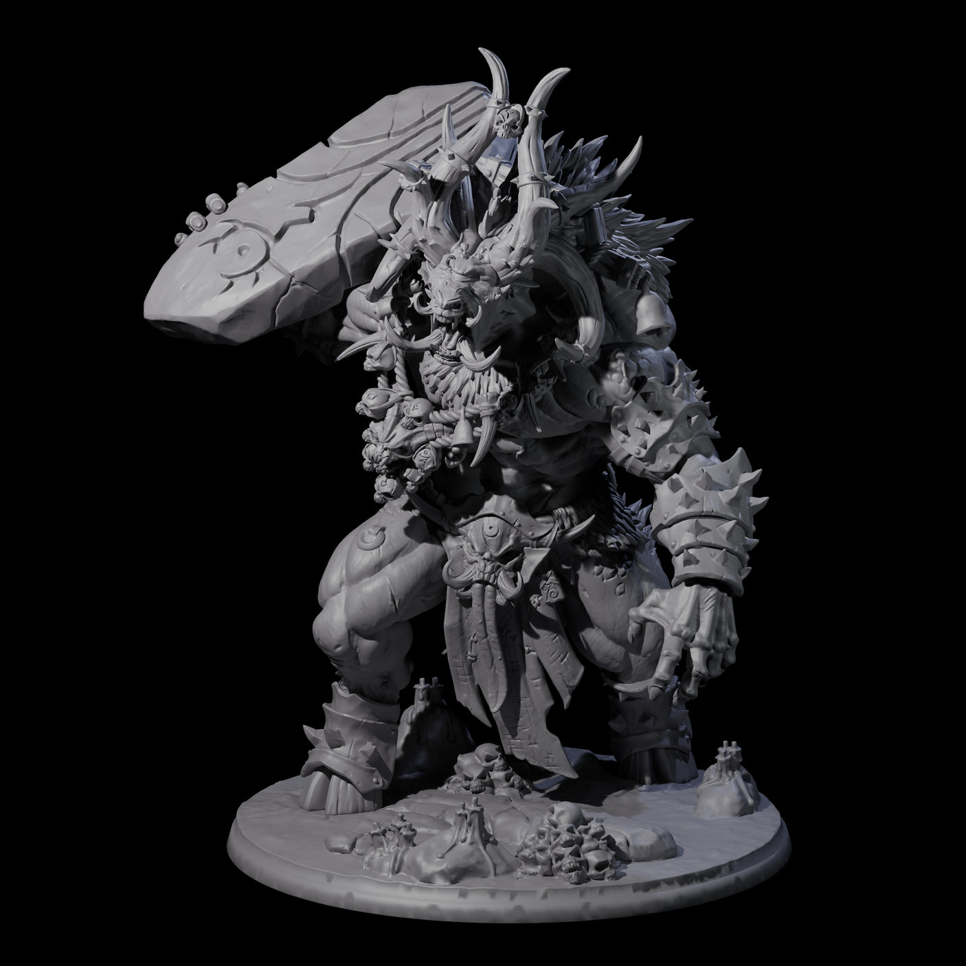 Roaring Beastial Cyclops Miniature for Dungeons and Dragons, Pathfinder or other TTRPGs