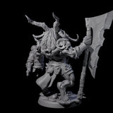 Roaring Beastman Champion Miniature for Dungeons and Dragons, Pathfinder or other TTRPGs