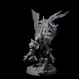 Roaring Beastman Champion Miniature for Dungeons and Dragons, Pathfinder or other TTRPGs