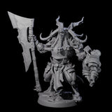 Roaring Beastman Champion Miniature for Dungeons and Dragons, Pathfinder or other TTRPGs