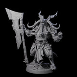 Roaring Beastman Champion Miniature for Dungeons and Dragons, Pathfinder or other TTRPGs