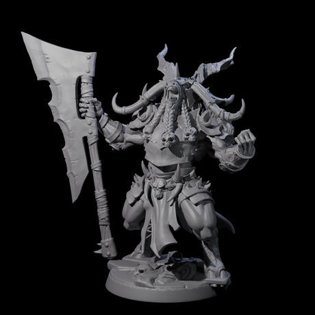 Roaring Beastman Champion Miniature for Dungeons and Dragons, Pathfinder or other TTRPGs
