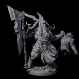 Roaring Beastman Champion Miniature for Dungeons and Dragons, Pathfinder or other TTRPGs