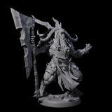 Roaring Beastman Champion Miniature for Dungeons and Dragons, Pathfinder or other TTRPGs