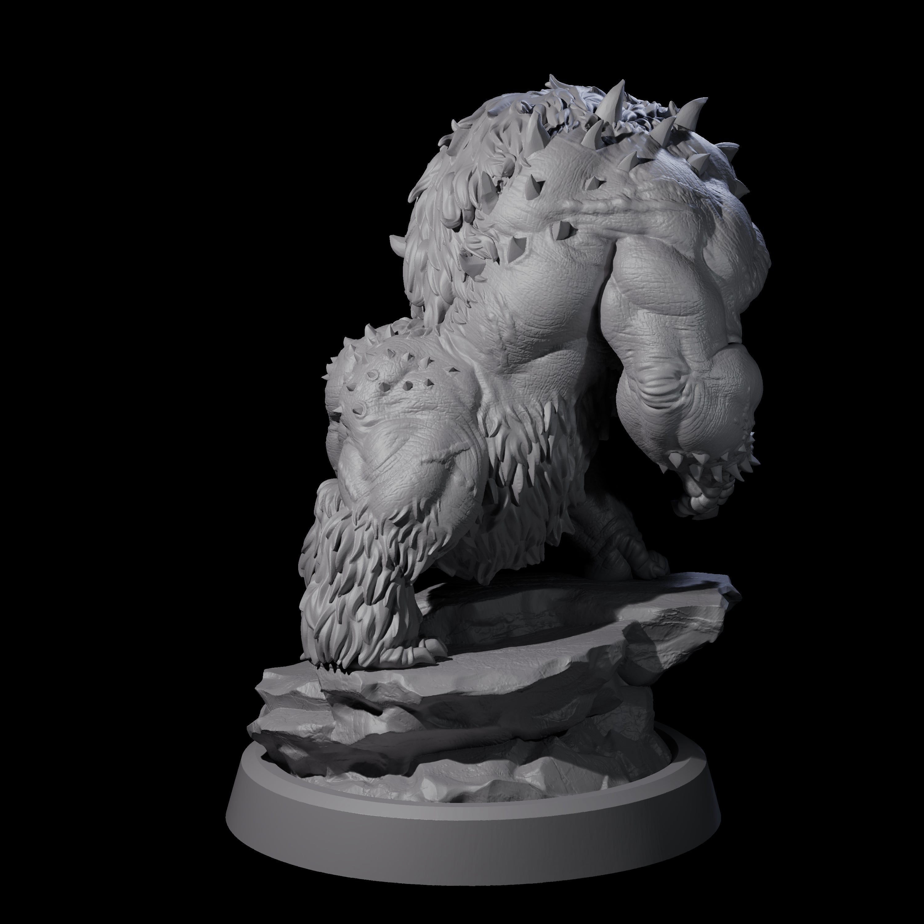 Roaring Dire Boar Miniature for Dungeons and Dragons, Pathfinder or other TTRPGs