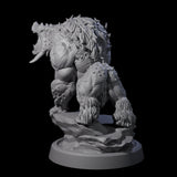 Roaring Dire Boar Miniature for Dungeons and Dragons, Pathfinder or other TTRPGs
