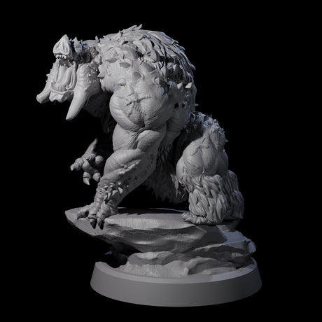 Roaring Dire Boar Miniature for Dungeons and Dragons, Pathfinder or other TTRPGs