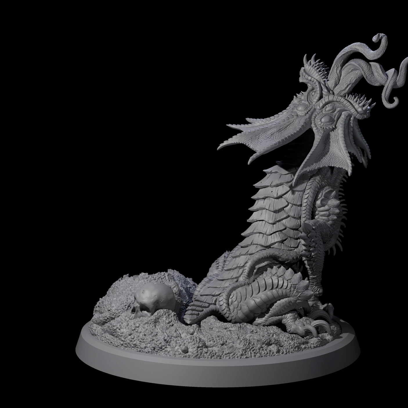 Roaring Far Realm Dragon Miniature for Dungeons and Dragons, Pathfinder or other TTRPGs