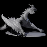 Roaring Green Dragon Miniature for Dungeons and Dragons, Pathfinder or other TTRPGs