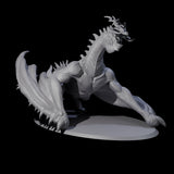 Roaring Green Dragon Miniature for Dungeons and Dragons, Pathfinder or other TTRPGs