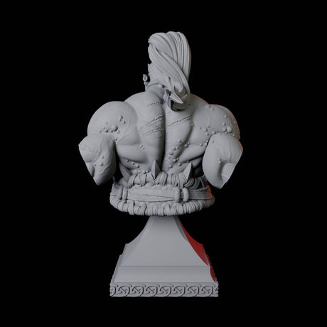 Roaring Orc Bust Miniature for Dungeons and Dragons, Pathfinder or other TTRPGs