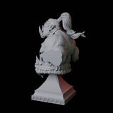 Roaring Orc Bust Miniature for Dungeons and Dragons, Pathfinder or other TTRPGs