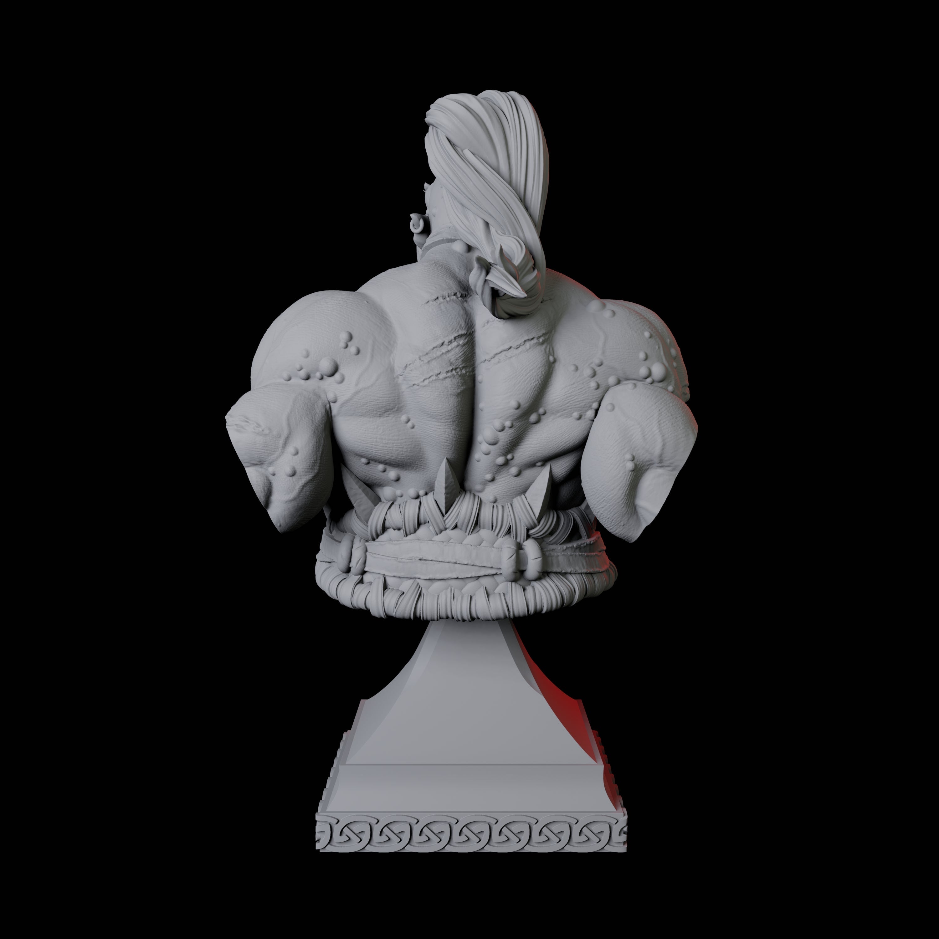 Roaring Orc Bust Miniature for Dungeons and Dragons