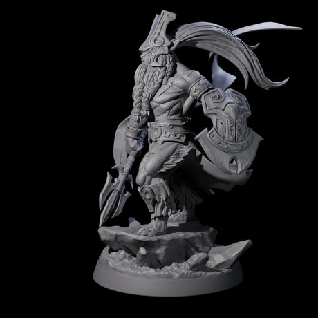 Roaring Scarred Leonin Master Miniature for Dungeons and Dragons, Pathfinder or other TTRPGs