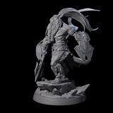 Roaring Scarred Leonin Master Miniature for Dungeons and Dragons, Pathfinder or other TTRPGs