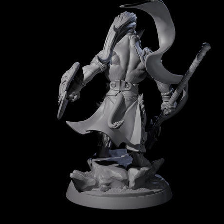 Roaring Scarred Leonin Master Miniature for Dungeons and Dragons, Pathfinder or other TTRPGs