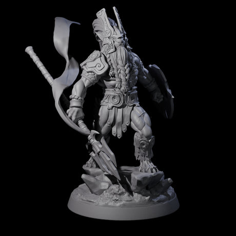 Roaring Scarred Leonin Master Miniature for Dungeons and Dragons, Pathfinder or other TTRPGs