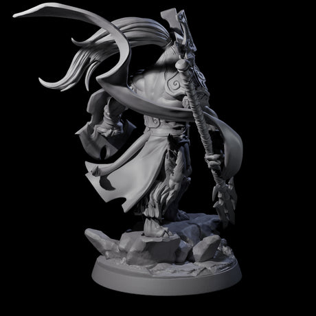 Roaring Scarred Leonin Master Miniature for Dungeons and Dragons, Pathfinder or other TTRPGs