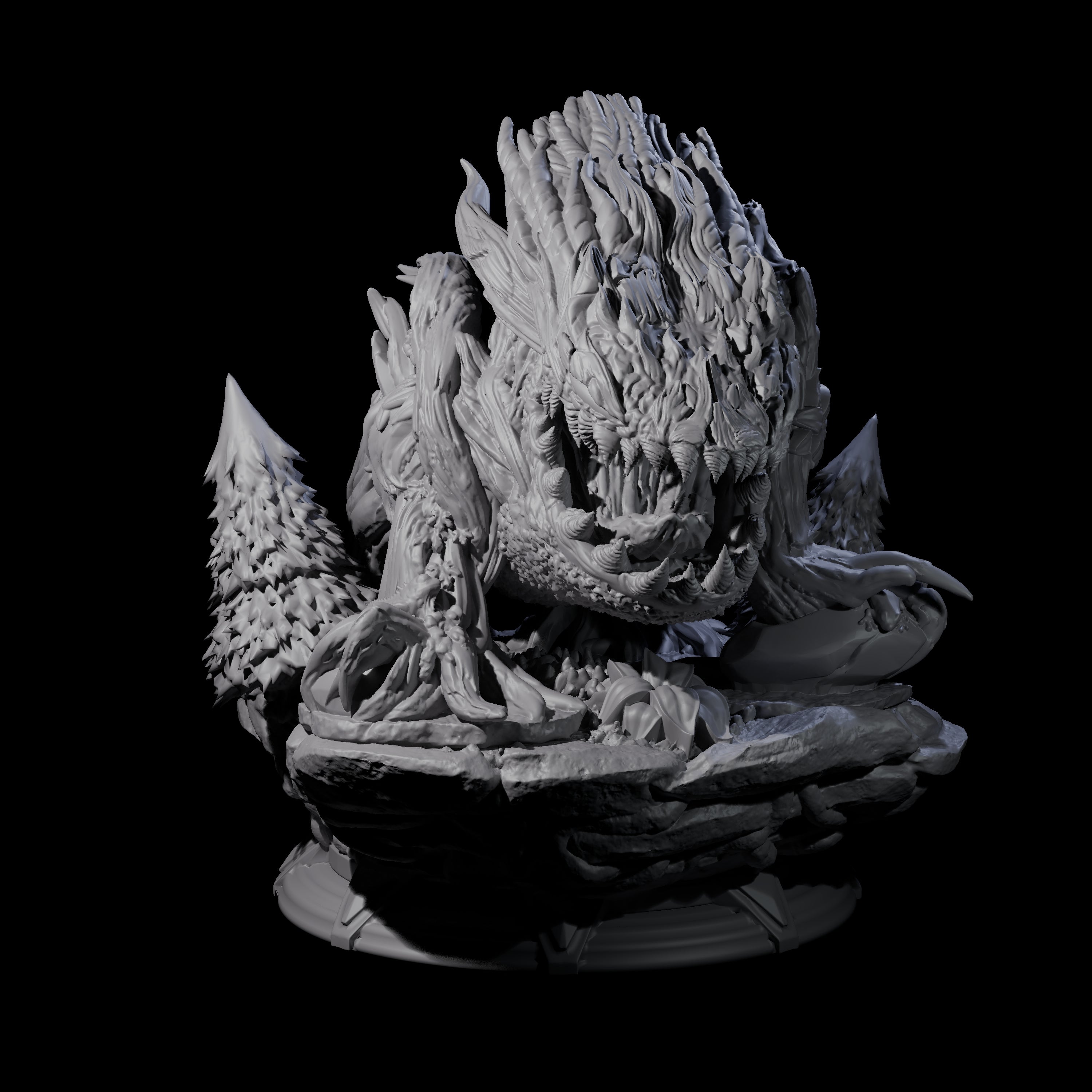 Roaring Shambling Mound Miniature for Dungeons and Dragons, Pathfinder or other TTRPGs