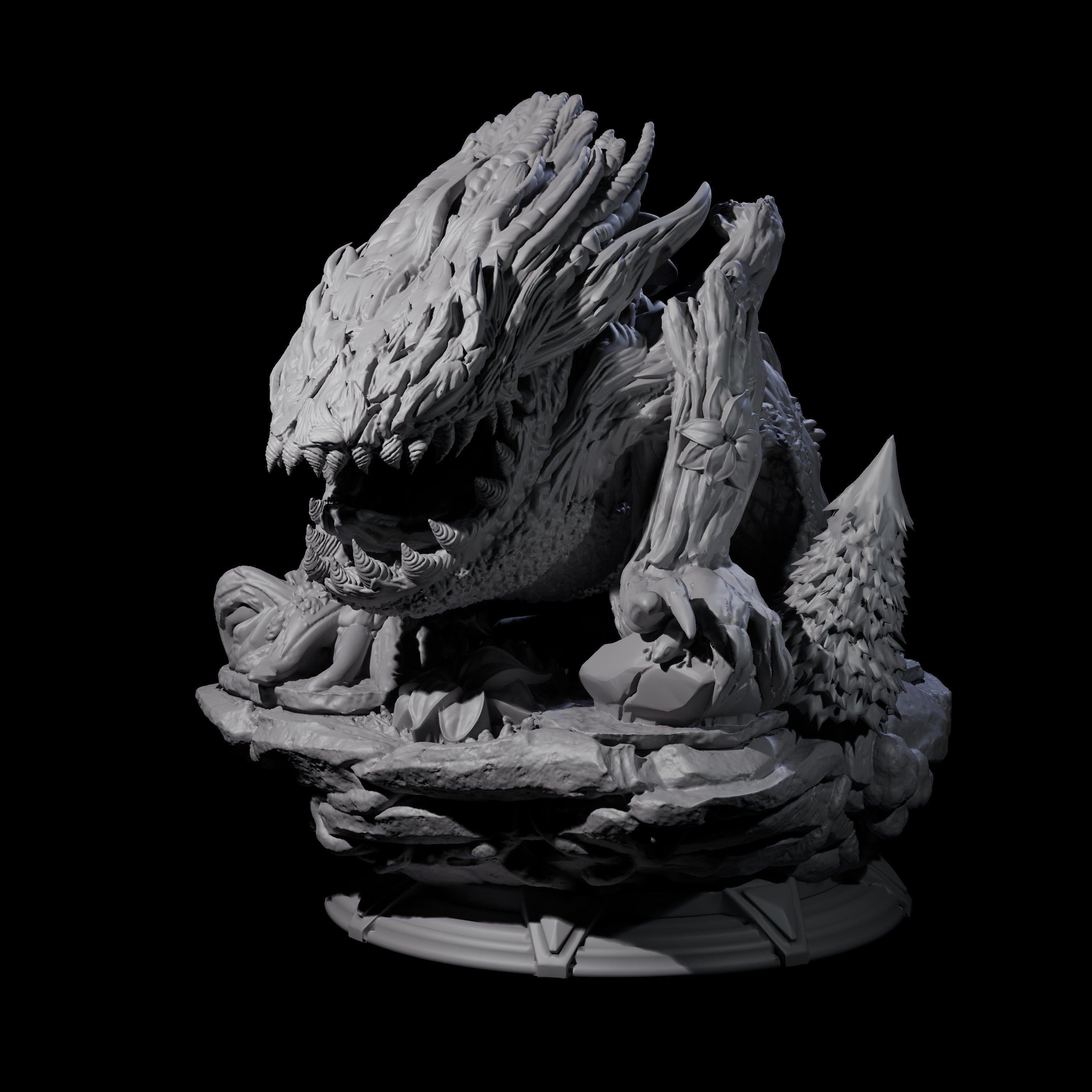 Roaring Shambling Mound Miniature for Dungeons and Dragons, Pathfinder or other TTRPGs