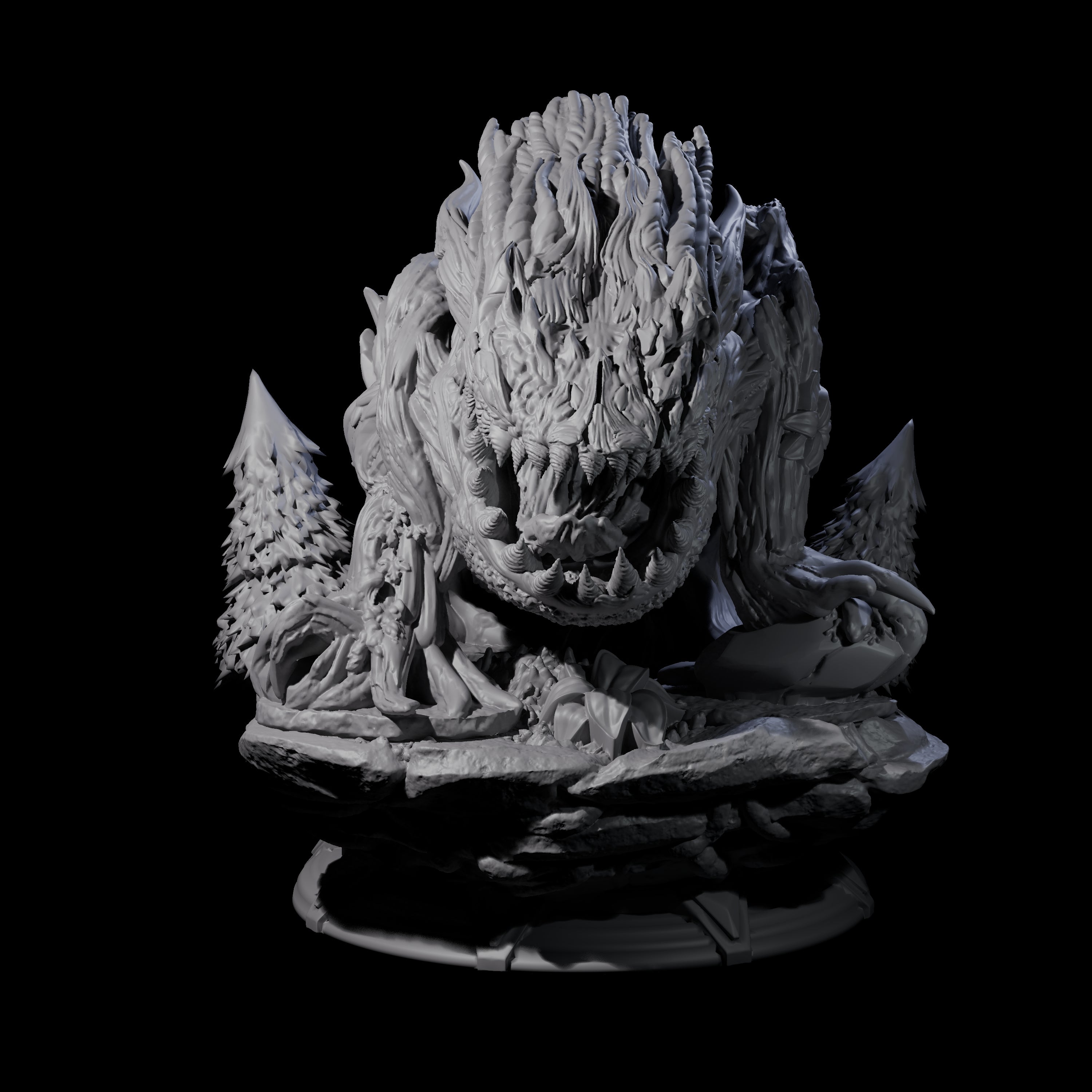 Roaring Shambling Mound Miniature for Dungeons and Dragons, Pathfinder or other TTRPGs