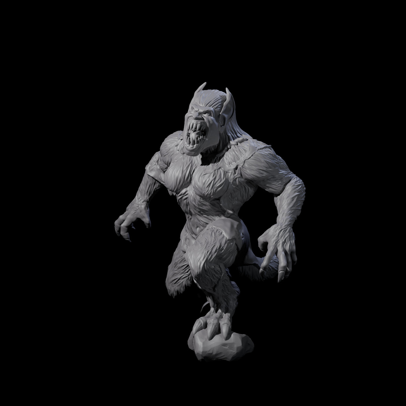 Roaring Shebeast Miniature for Dungeons and Dragons, Pathfinder or other TTRPGs