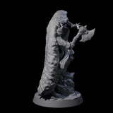 Roaring Woodland Barbarian Champion Miniature for Dungeons and Dragons, Pathfinder or other TTRPGs