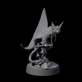 Robed Tabaxi Rogue B Miniature for Dungeons and Dragons, Pathfinder or other TTRPGs