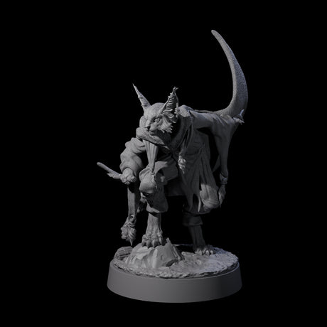Robed Tabaxi Rogue B Miniature for Dungeons and Dragons, Pathfinder or other TTRPGs
