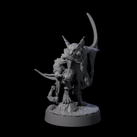 Robed Tabaxi Rogue B Miniature for Dungeons and Dragons, Pathfinder or other TTRPGs