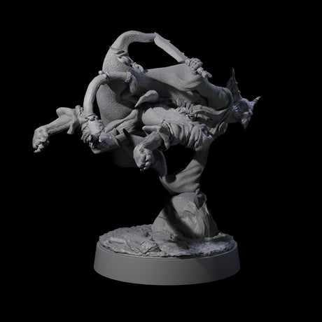 Robed Tabaxi Rogue C Miniature for Dungeons and Dragons, Pathfinder or other TTRPGs