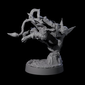 Robed Tabaxi Rogue C Miniature for Dungeons and Dragons, Pathfinder or other TTRPGs